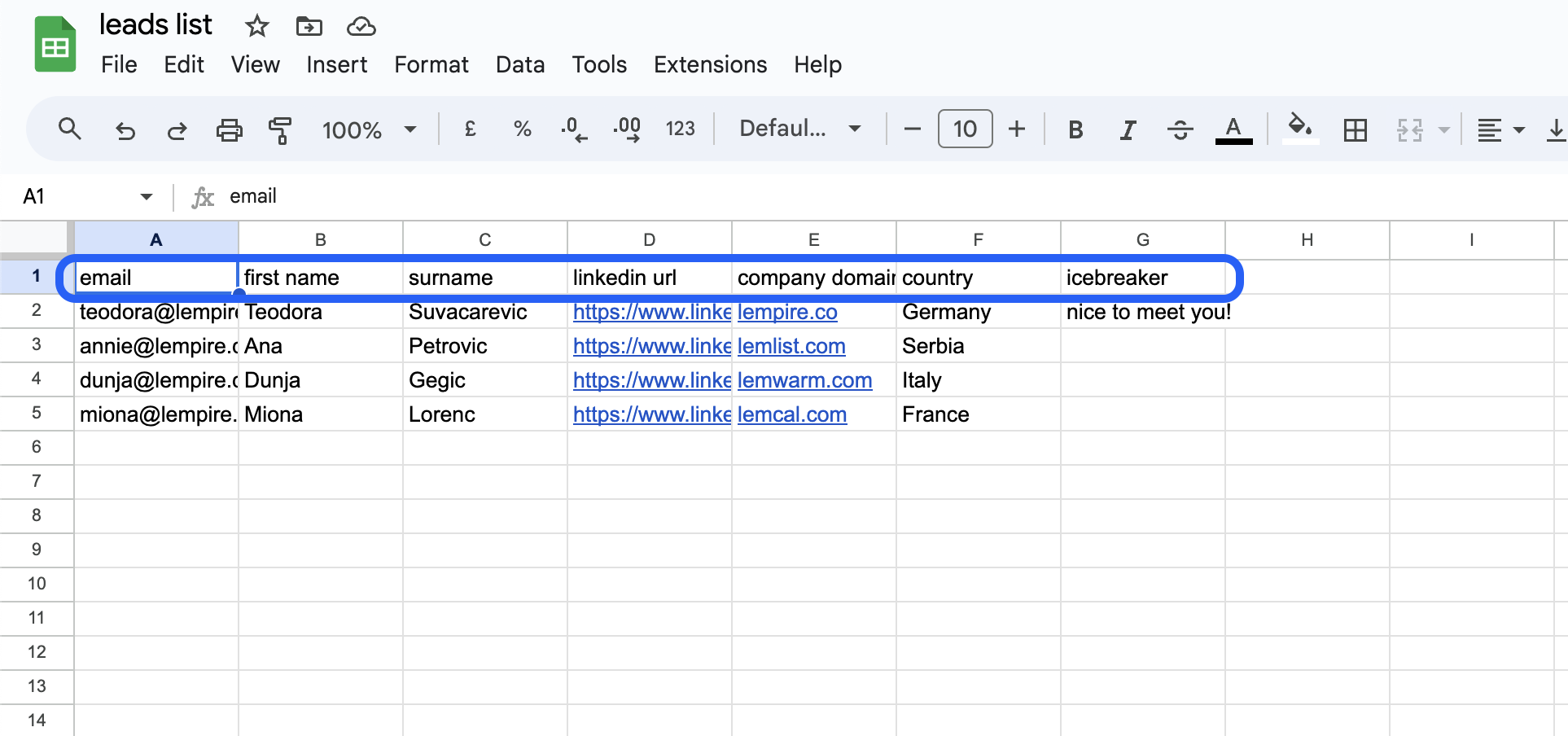Use custom variables - lemlist academy