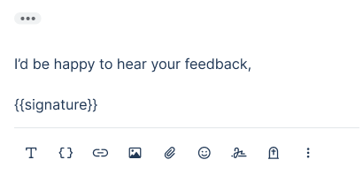 happy to hear your feedback