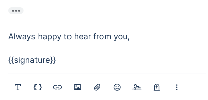 always happy to hear from you