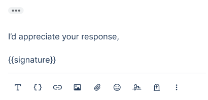 would appreciate your response