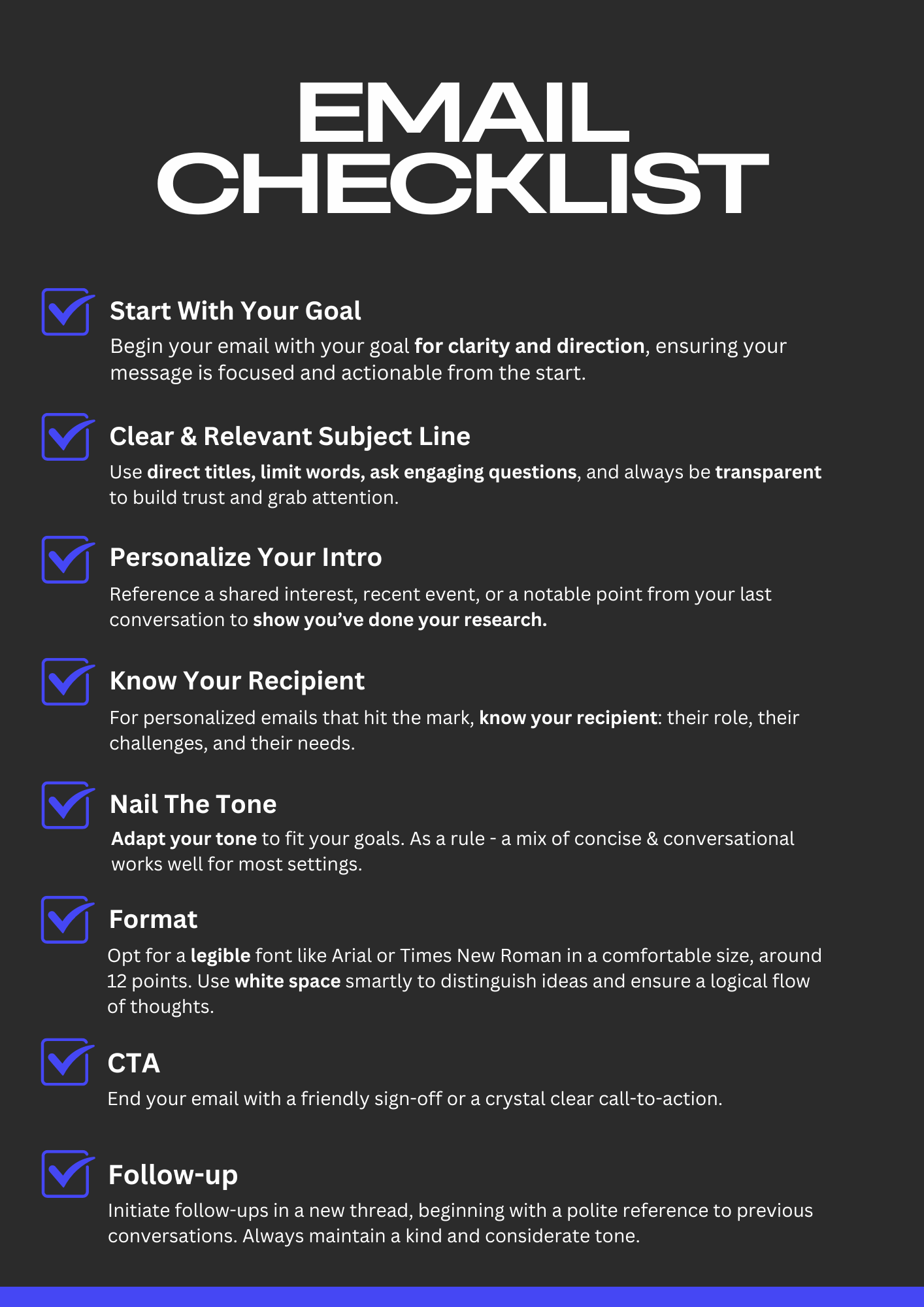 How To Write An Email - Pro Checklist