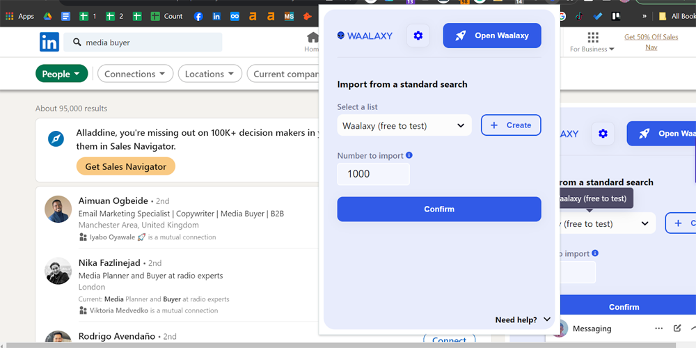 sendnow vs waalaxy
