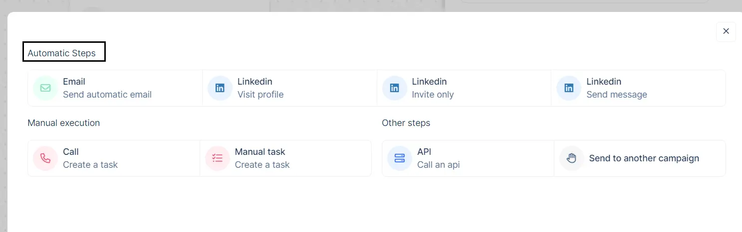 automatic steps lemlist